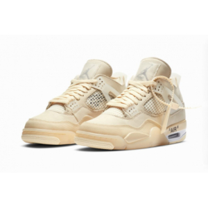 Кроссовки Nike Air Jordan 4 Retro Off-White "Sail"