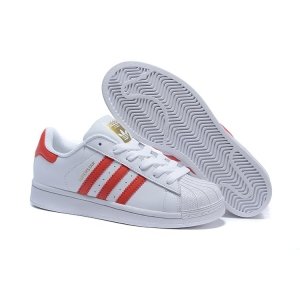 Adidas Superstar II (White/red) (012)
