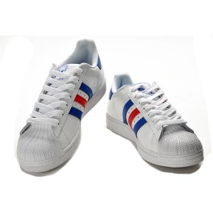 Adidas Superstar "Supercolor"(White/Blue/Red) (001)