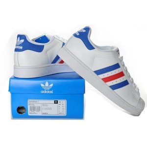 Adidas Superstar "Supercolor"(White/Blue/Red) (001)