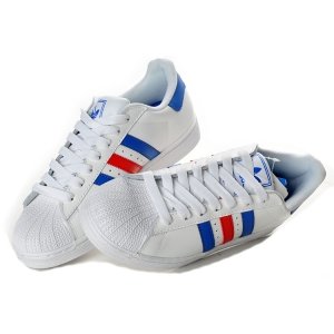 Adidas Superstar "Supercolor"(White/Blue/Red) (001)
