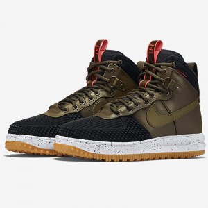 Кроссовки Nike Lunar Force 1 Duckboot Green Зимние