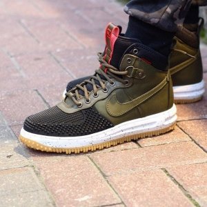 Кроссовки Nike Lunar Force 1 Duckboot Green Зимние