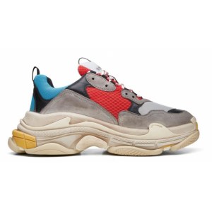 Кроссовки Balenciaga Triple S (Grey/Red/Blue) (001)