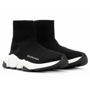 Кроссовки Balenciaga Speed Trainer (Black/White) (008)