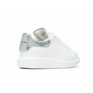 Кроссовки Alexander McQueen (White/Silver) (012)