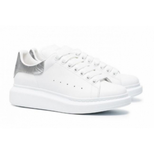 Кроссовки Alexander McQueen (White/Silver) (012)