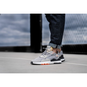 Кроссовки Adidas Nite Jogger Grey Two Solar Orange 