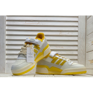 Кроссовки Adidas Forum 84 Low White Yellow(004)