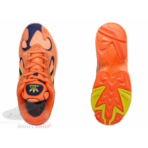 Кроссовки Adidas Yung-1 оранжевые, темно-синие (005)