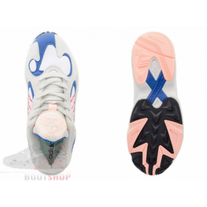 Кроссовки Adidas Yung-1 серые, синие, белые, розовые (008)