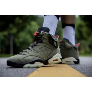 Кроссовки Nike Air Jordan 6 X Travis Scott "Cactus Jack" Khaki