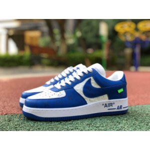 Кроссовки Nike Air Force 1 Low X Louis Vuitton White/Team Royal