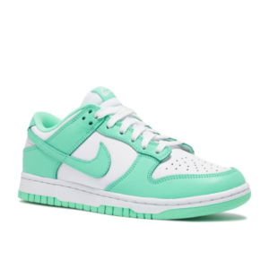 Кроссовки Nike Dunk Low Green Glow белые с зеленым