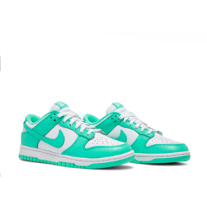 Кроссовки Nike Dunk Low Green Glow белые с зеленым