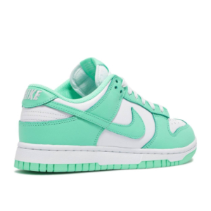 Кроссовки Nike Dunk Low Green Glow белые с зеленым