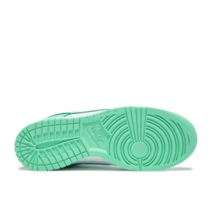 Кроссовки Nike Dunk Low Green Glow белые с зеленым