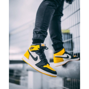 Кроссовки Nike Air Jordan 1 Retro Mid Se Yellow Toe