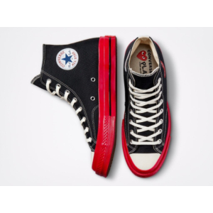 Кеды Converse Chuck 70 High Black/Red Comme Des Garcons Play