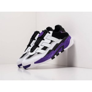 Кроссовки Adidas Niteball White Black Purple Зимние