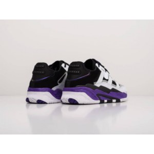 Кроссовки Adidas Niteball White Black Purple Зимние