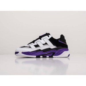 Кроссовки Adidas Niteball White Black Purple Зимние