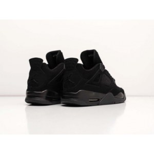 Кроссовки Nike Air Jordan 4 Retro Black Зимние