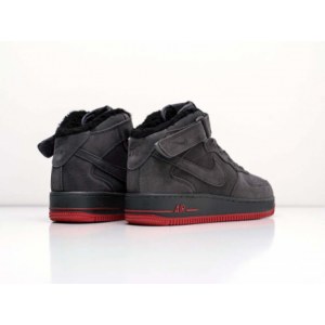 Кроссовки Nike Air Force 1 Mid Dark Grey Зимние