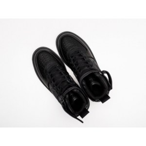 Кроссовки Nike Air Force 1 High All Black Зимние