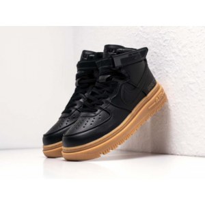 Кроссовки Nike Air Force 1 High Black/Brown Зимние