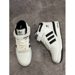 Кроссовки ADIDAS FORUM Winter white/black Зимние