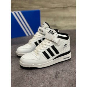 Кроссовки ADIDAS FORUM Winter white/black Зимние