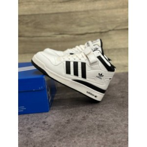 Кроссовки ADIDAS FORUM Winter white/black Зимние