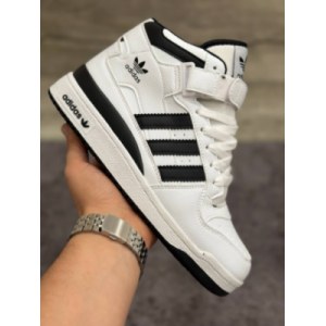 Кроссовки ADIDAS FORUM Winter white/black Зимние