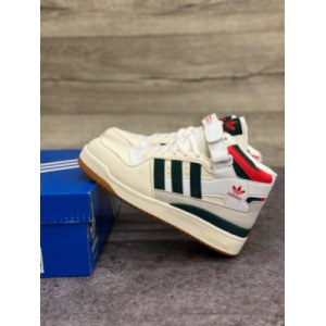 Кроссовки ADIDAS FORUM Winter white/red Зимние