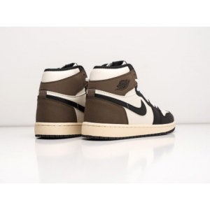 Кроссовки Jordan 1 Retro Brown/Black High Зимние