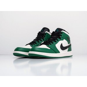 Кроссовки Nike Air Jordan 1 Mid Pine Green Зимние