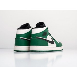 Кроссовки Nike Air Jordan 1 Mid Pine Green Зимние