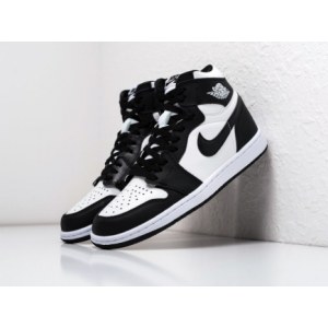 Кроссовки Nike Air Jordan 1 Retro High Og Black/White Зимние