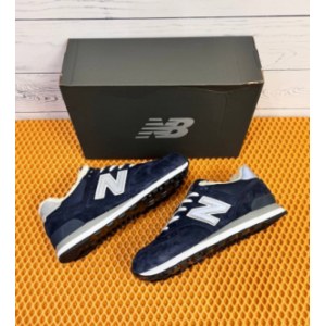 Кроссовки New Balance 574 Dark Blue suede Зимние