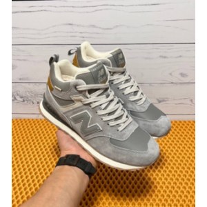 Кроссовки New Balance 574 High light grey Зимние