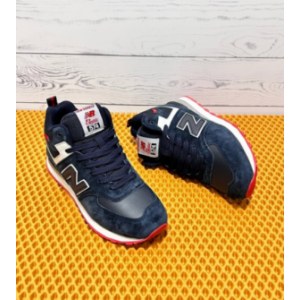 Кроссовки New Balance 574 High Dark blue Зимние