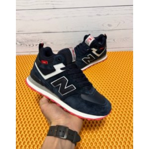 Кроссовки New Balance 574 High Dark blue Зимние