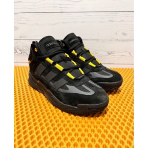 Кроссовки Adidas Niteball High winter Black/yellow Зимние