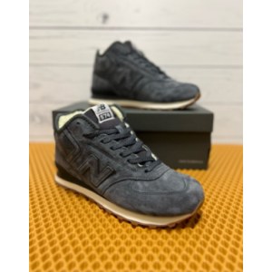 Кроссовки New Balance 574 High grey suede Зимние