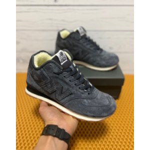 Кроссовки New Balance 574 High grey suede Зимние