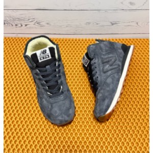 Кроссовки New Balance 574 High grey suede Зимние