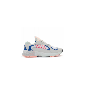 Кроссовки Adidas Yung-1 серые, синие, белые, розовые (008)