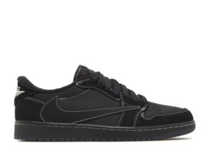 Кроссовки Nike Air Jordan 1 Low Black Phantom x Travis Scott