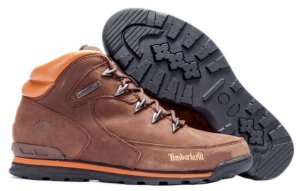 Timberland Euro Sprint на меху (Коричневые) (022)